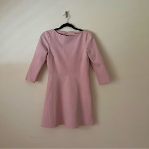 Aline short formal dress with back bows size small in pink- Zara